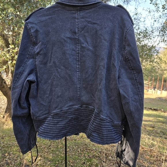 Dark Greu Denim Jacket - Picture 1 of 5
